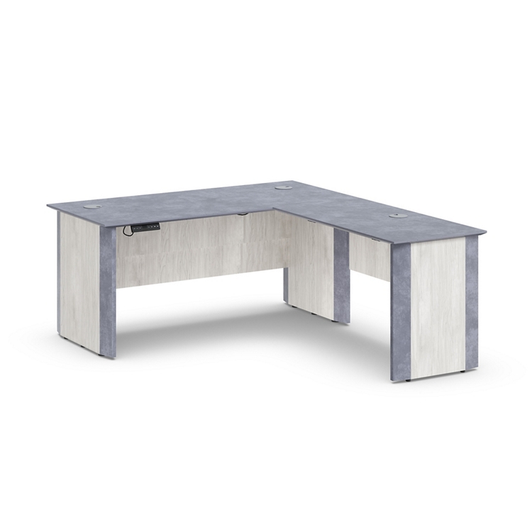 Allure Height Adjustable Reversible L-Shaped Standing Desk